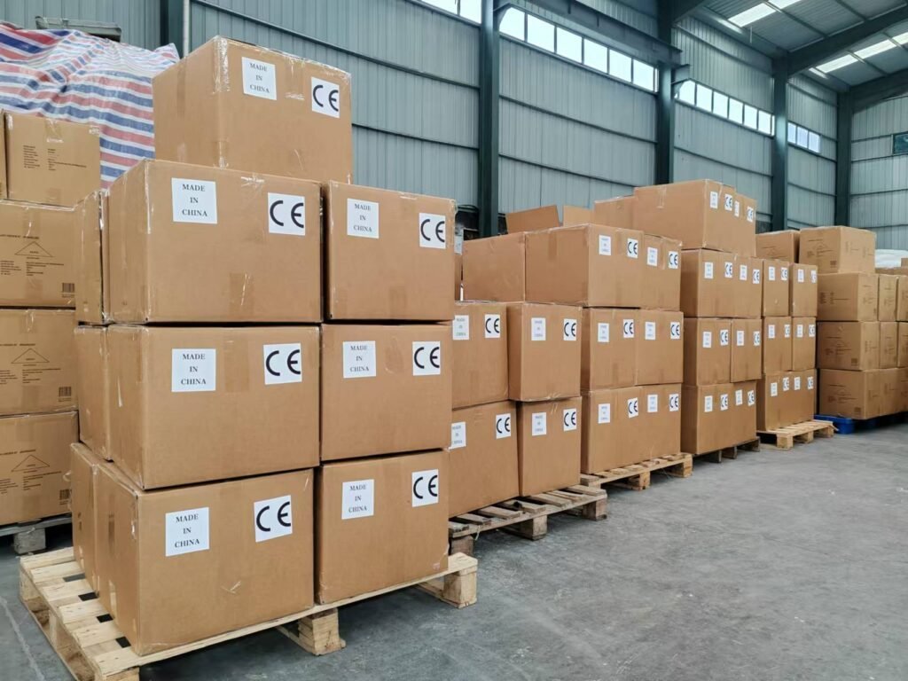Cartons of Polyester Fiber Balls Ready for Shipment Ready to ship: Cartons of quality-controlled goods