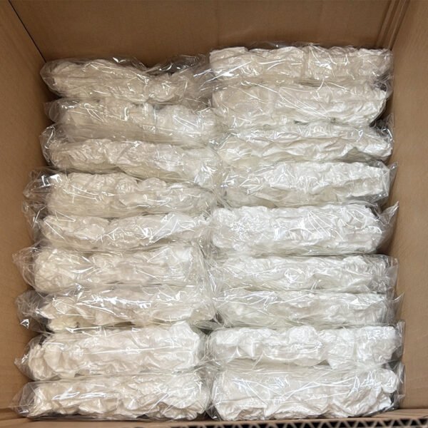 Neatly packed polyester fiber filter balls in vacuum-sealed bags for bulk orders