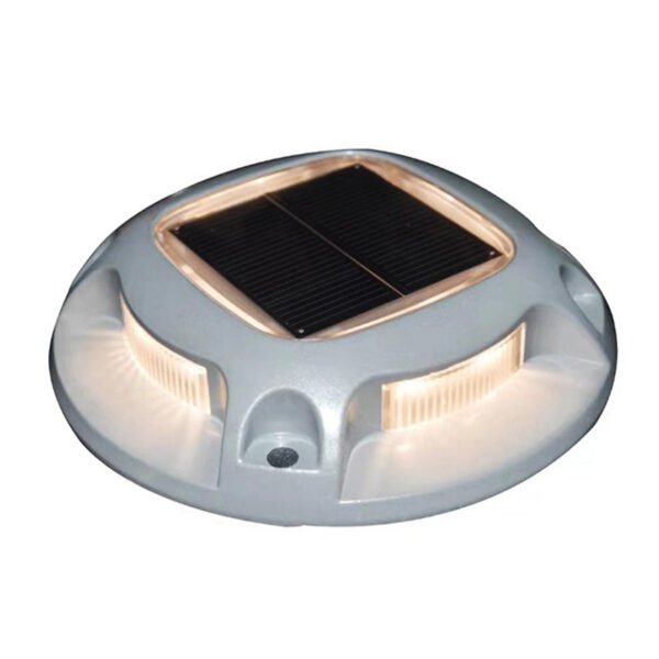 Orange solar pathway lights
