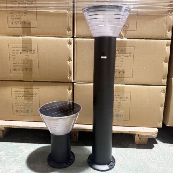 30cm and 80cm Solar Lawn Lights with cardboard box packaging