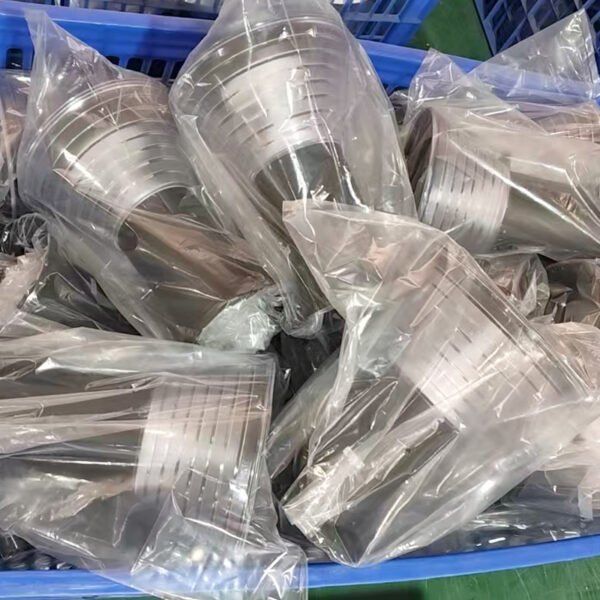 Solar Lawn Light shades in storage bin
