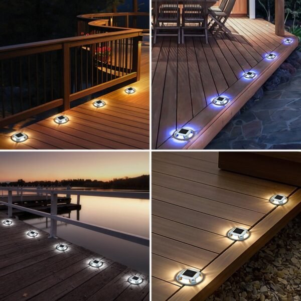 solar led pavement marker color display