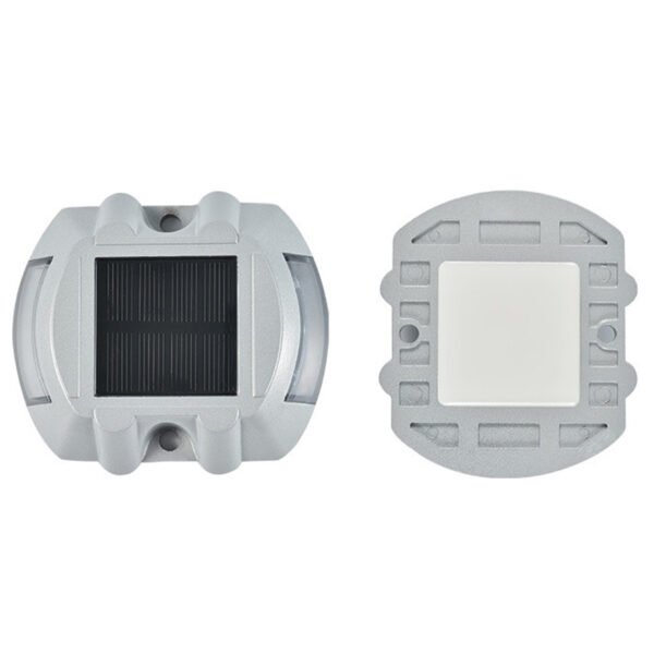 A durable LED road marker showing front and back details.