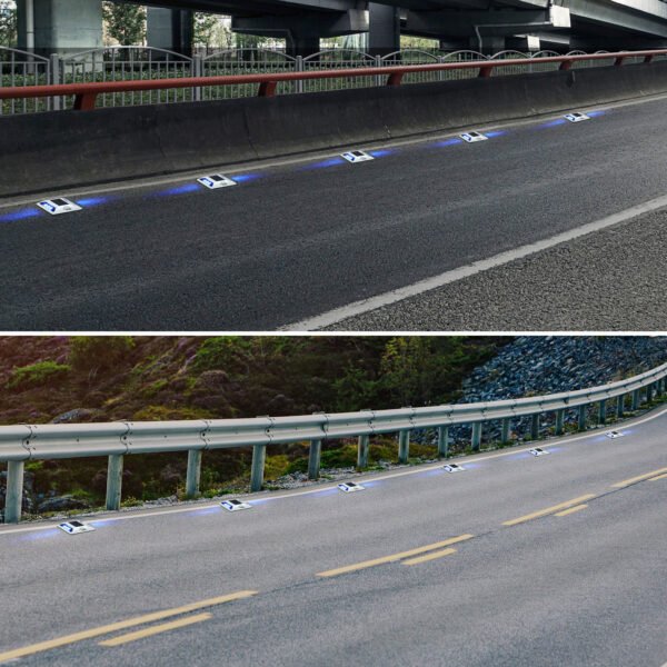 Road safety with installed solar markers