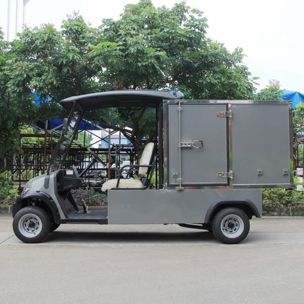 Eco-Friendly Electric Cargo Van for Commercial Delivery – Left Side View