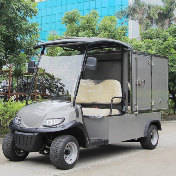 Eco-Friendly Electric Cargo Van with Enclosed Box for Safe Transport