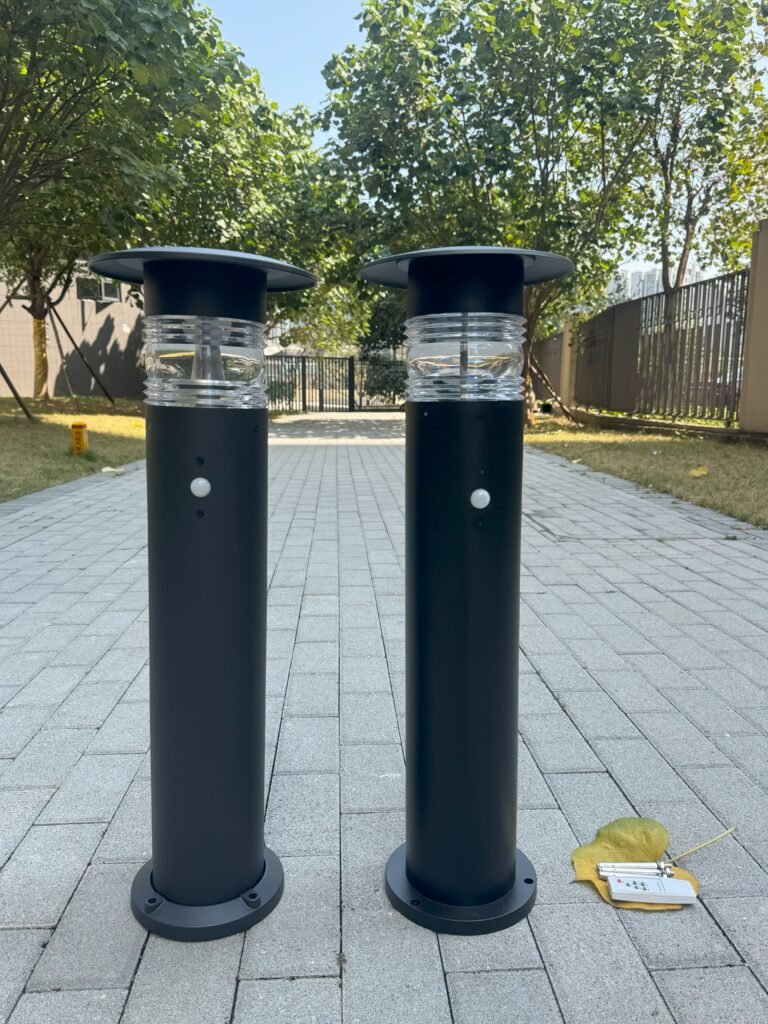 Unboxing Solar Lawn Lights: Side-by-Side Comparison Solar Lawn Lights unboxed in an outdoor setting
