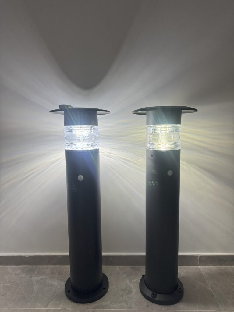 Hallway Test of decorative solar lights with White Wall Reflection Decorative solar lights illuminating a white wall with neutral light