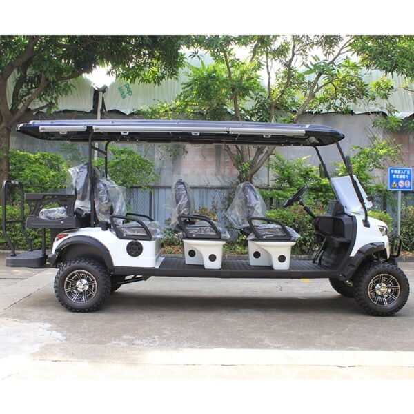 8-Seater Electric Golf Cart - Right Side - Real-life