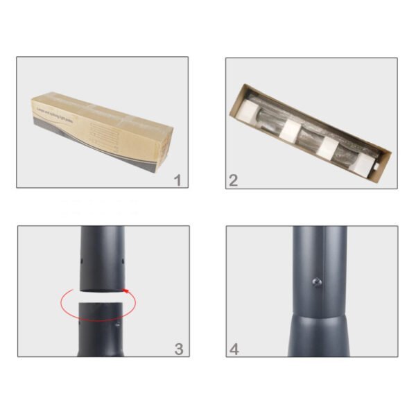 Step-by-step installation guide for split-type light pole