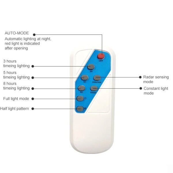 Remote control for solar light