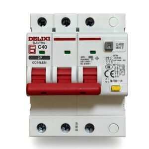 DELIXI CDB6LESi 3P 40A 30mA RCBO for 400V three-phase circuits