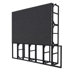 P3.91 outdoor rental LED display system with support frame