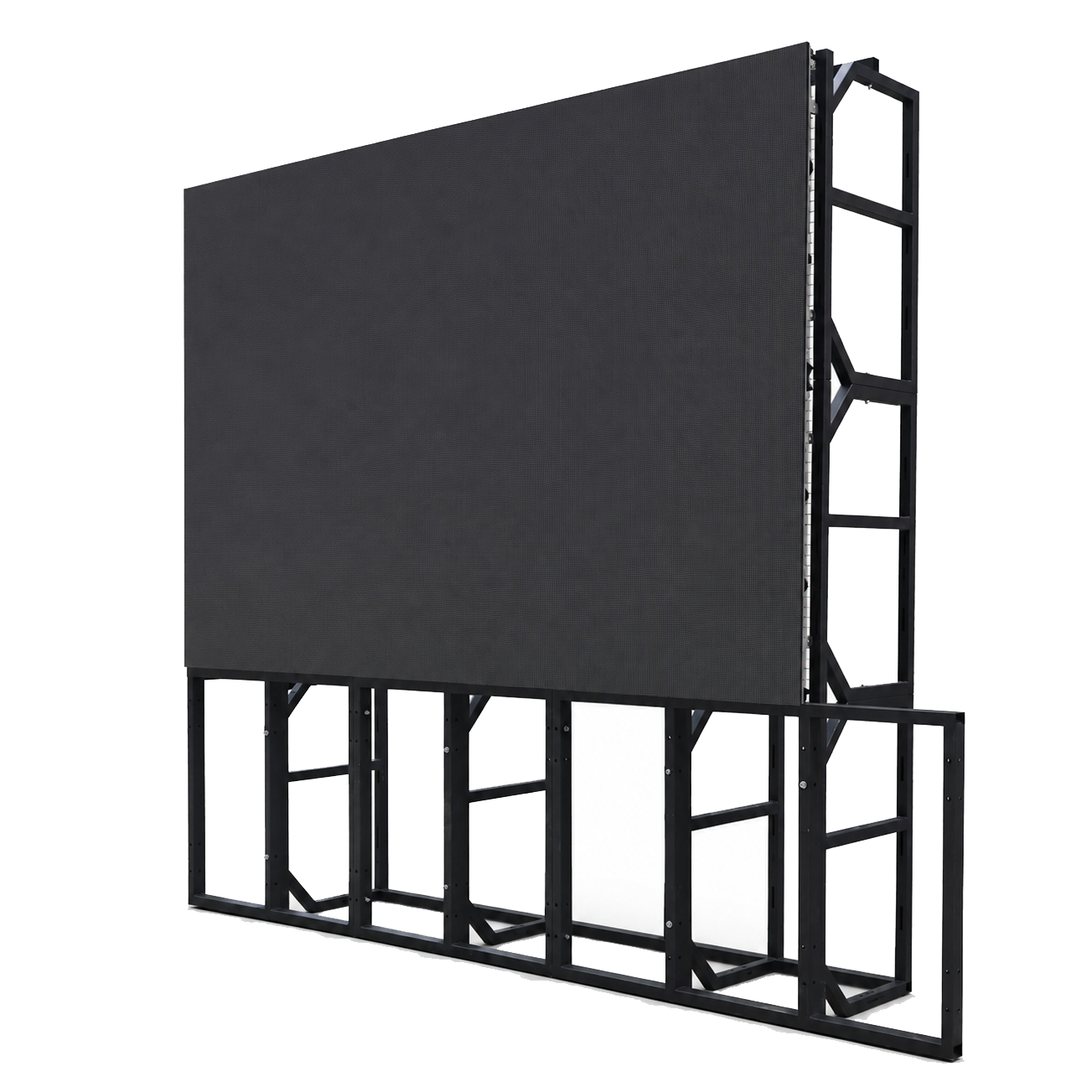 P3.91 outdoor rental LED display system with support frame