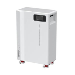 15.36kWh 51.2V 300Ah LiFePO4 solar battery angled view