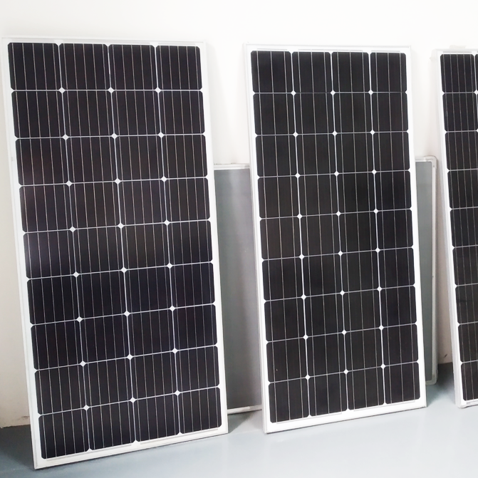Small monocrystalline solar panels in different compact sizes for 50W to 200W applications